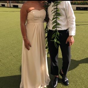 David’s Bridal Strapless Gown